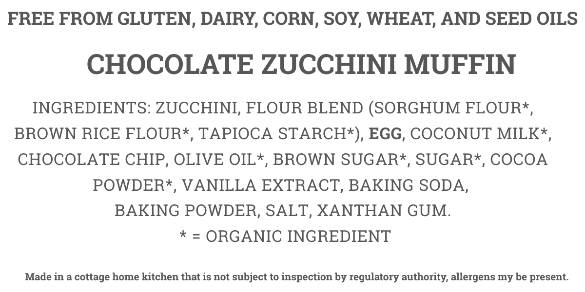 Chocolate Zucchini Muffin