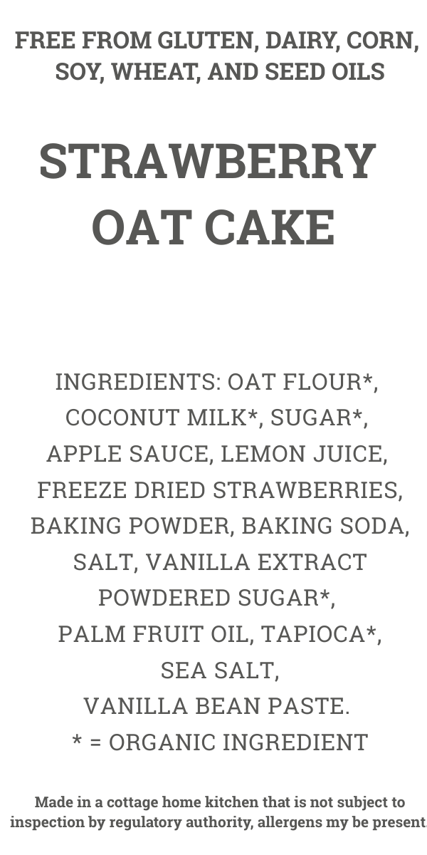 Strawberry Oat Cake